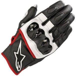 alpinestars celer v2 leather gloves black white fluo red short cuff motorcycle glove 305x305 - The Best Short Motorcycle Gloves