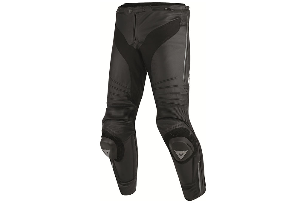 dainese misano perforated leather motorcycle trousers black black anthracite - The Best Leather Motorcycle Trousers