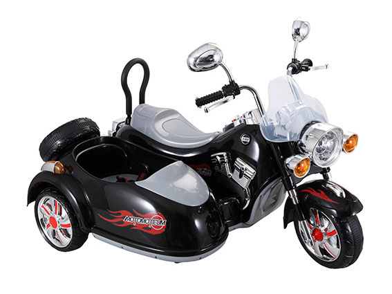 12v Harley Style Kids Electric Motorbike with Sidecar Childrens - Electric Motorcycles for Kids
