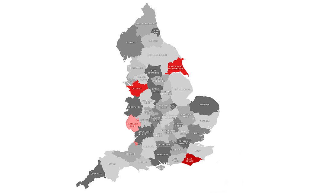 England 5 Worst Counties Motorcycle Theft 1024x640 - UK Motorcycle Theft Hotspots Revealed