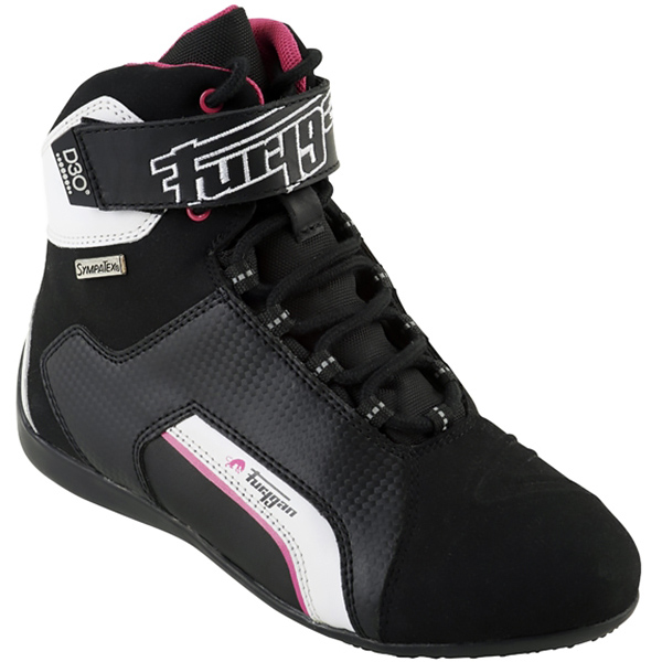 furygan jet ladies d3o sympatex boots black pink - Ladies Motorcycle Boots Guide