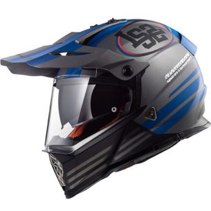 ls2 helmets pioneer motocross matt titanium blue adventure motorcycle 305x305 - Adventure Motorcycle Helmets for Every Budget