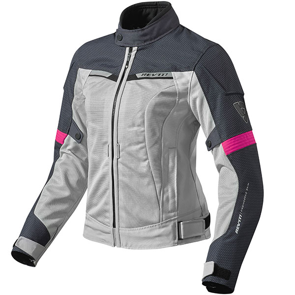 rev it ladies jacket textile airwave2 silver fuchsia - Ladies Motorcycle Jackets Guide