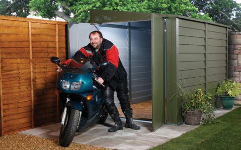 protect a bke pab940 motorcycle metal garage shed 489x305 - The Best Motorcycle Sheds
